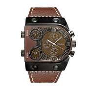 Men's Double Display Quartz Wristwatch