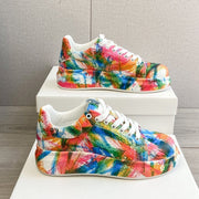 Graffiti Sneakers Plus Size Casual Sneakers